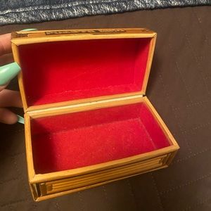 Wooden Puerto Rico box for your small jewelry or simply just for show.